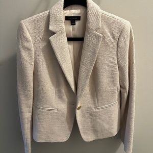Ann Taylor cream dress blazer size 6